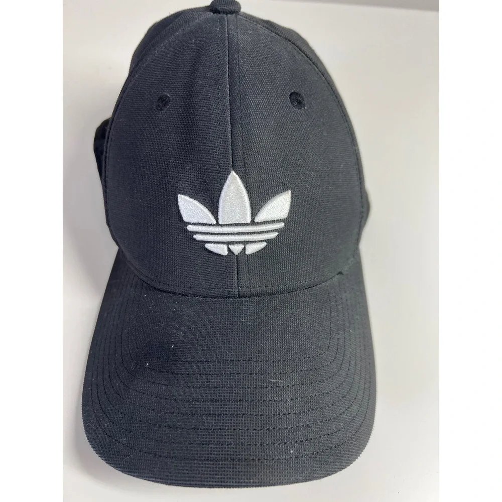 Adidas Originals Trefoil A-Flex Hat Black White Baseball Cap S/M